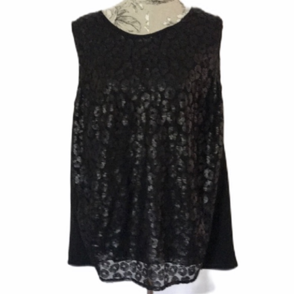 🆕 Covington Blk Sequin Top 2X